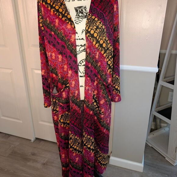 LuLaRoe Multicolor Patterned Cardigan - Picture 1 of 6